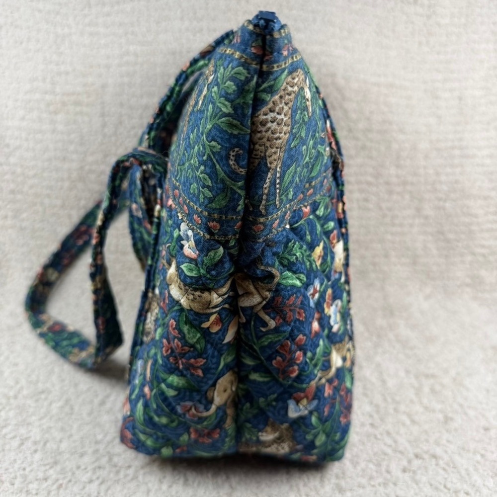 Vintage Vera Bradley Animal Kingdom Shoulder Bag Safari Print Retired Quilted - Picture 9 of 14